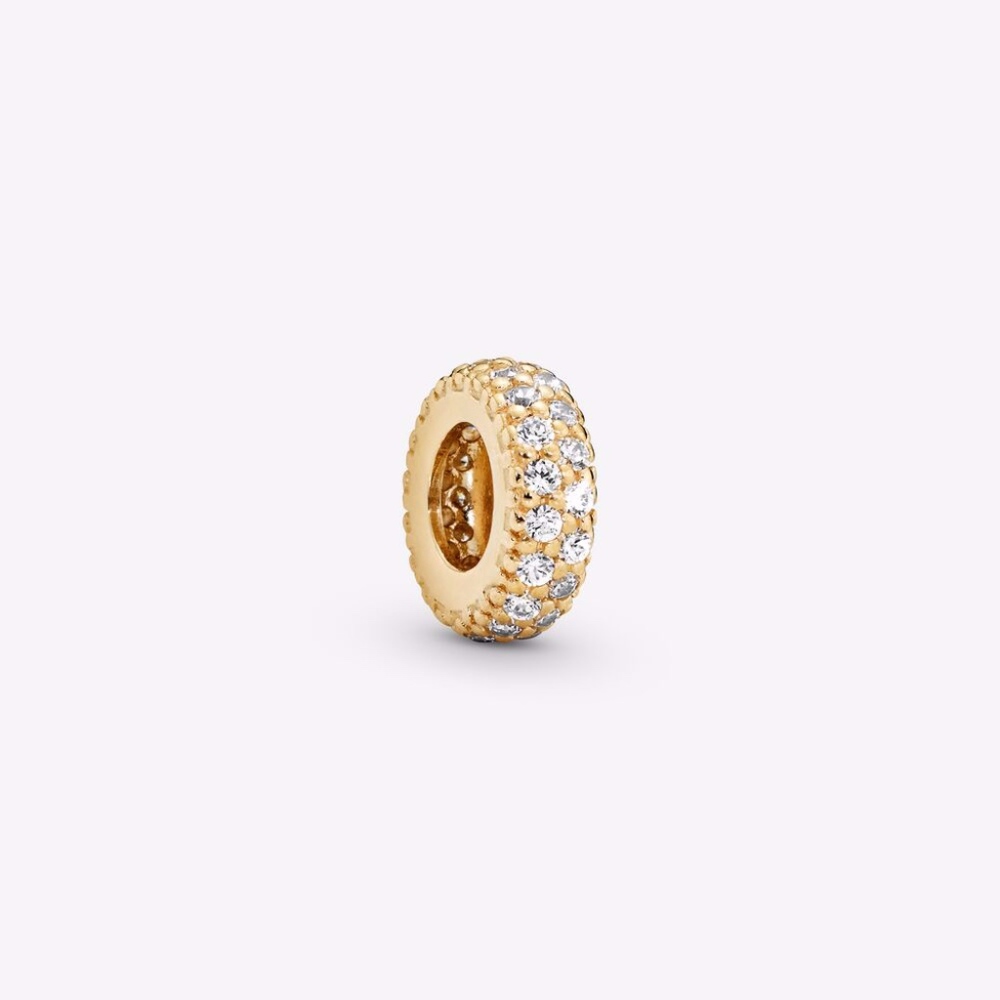 Pandora Clear Sparkle Spacer Charm 14k